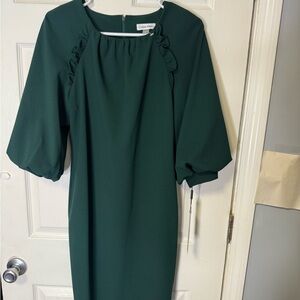 Calvin Klein Women's Green Dress